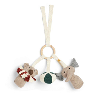 Развивающая игрушка вязаная nuuroo "Liann", мульти микс